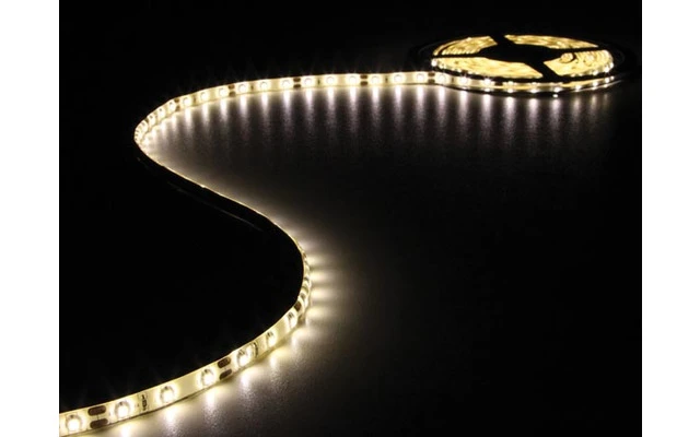 Cinta de LEDs flexible - color blanco cálido - 300 LEDs - 5 metros - 12 V
