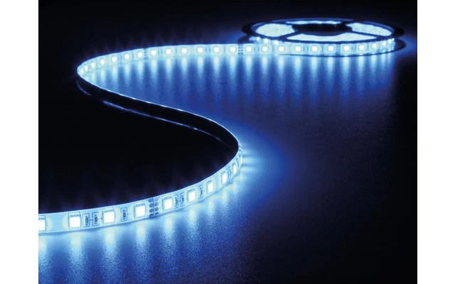 CINTA DE LEDs FLEXIBLE - COLOR AZUL - 300 LEDs - 5m - 24V