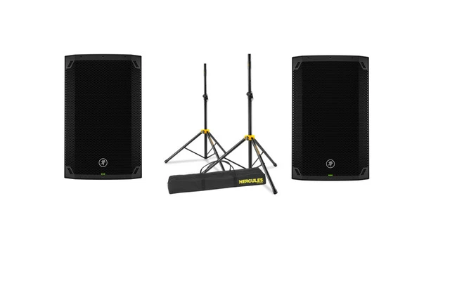 Pack Pareja Mackie Thump 15v4 Con Trípodes