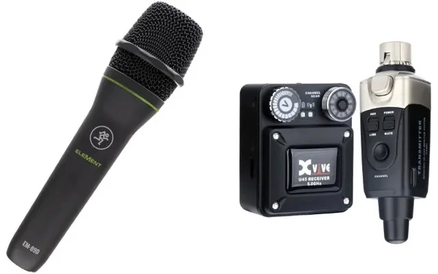 XVive U45 Negro + Mackie EM-89D