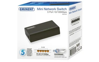 Eminent Switch de 5 puertos 10/100Mbps