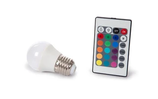 Bombilla LED - 4W - E27 - Color RGB & Blanco cálido - Mando a distancia