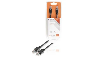 Cable de red UTP CAT5e de RJ45 macho a macho de 5,00 m en gris - König KNC85100E50