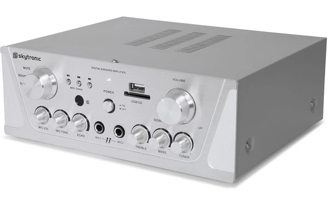 SkyTronic Amplificador Karaoke FM/USB/SD
