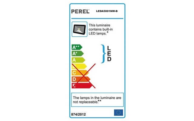 Proyector LED de diseño - 10 W - Color Blanco Neutro - Carcasa Negra