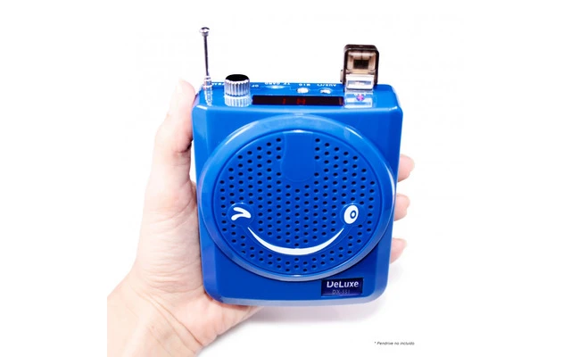 Amplificador cinturón MP3 USB y diadema recargable