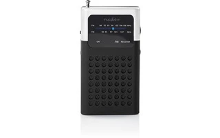 Radio FM - 1,5 W - Tamaño de Bolsillo - Blanco/negro - Nedis RDFM1100WT