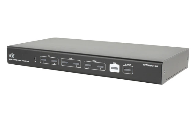 Conector de audio/video HQ a 6 puertos HDMI + convertidor