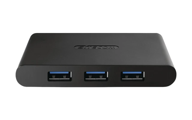 Hub 4-Port USB 3.0 Motorizado Negro - Sitecom CN-085