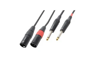 PD Connex Cable 2xXLR Macho-2x6.3 Mono 3.0m