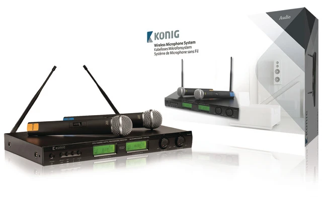 Sistema de micrófono inalámbrico de 16 canales - KN-MICW621