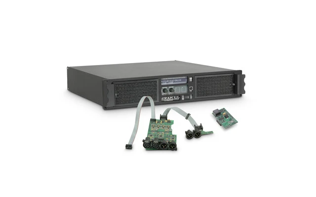 Ram Audio W 9000 DSP AES Amplificador de PA 2 x 4400 W 2 Ohmios con Módulo DSP con Entrada digit