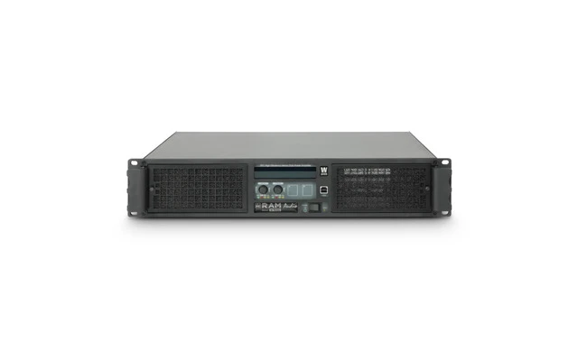 Ram Audio W 9000 DSP AES Amplificador de PA 2 x 4400 W 2 Ohmios con Módulo DSP con Entrada digit