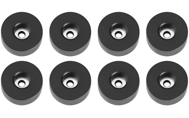 Adam Hall Hardware 4907 M 8 AH El conjunto de 8 pie de goma 38 x 15 mm en bolsa