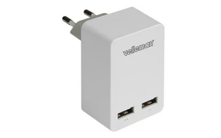 Cargador con dos conexiones USB 5 V - 3.4 A máx. (2.4 + 1A)