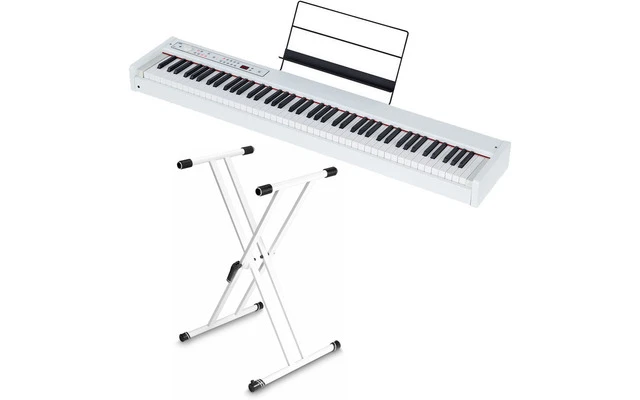Korg D1-WH + Gravity KSX-2 White