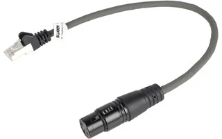 Cable Digital XLR de 3 Pines Hembra - RJ45 Macho de 0,30 m Gris Oscuro - Sweex SWOP15710E03