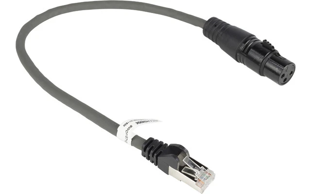 Cable Digital XLR de 3 Pines Hembra - RJ45 Macho de 0,30 m Gris Oscuro - Sweex SWOP15710E03