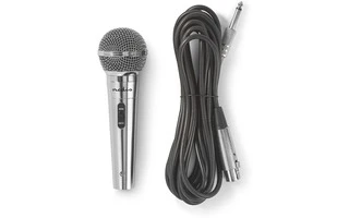 Micrófono con cable - Sensibilidad de -72 dB +/-3 dB - 60 Hz - 14 kHz - 5,0 m - Nedis MPWD45GY