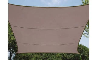 VELA DE SOMBRA - RECTANGULAR - 4 x 3 m - COLOR: GRIS TOPO