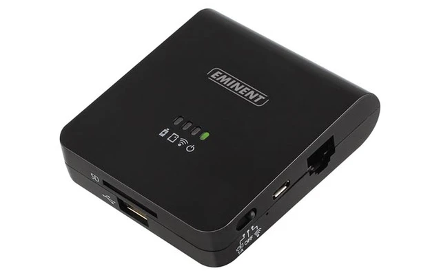 EMINENT - LECTOR WIFI PARA VIAJE PROFESIONAL Y CARGADOR PARA ANDROID Y APPLE