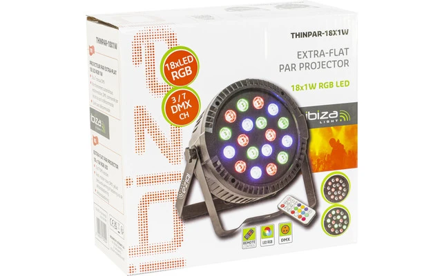 Ibiza Light ThinPar 18 x 1W
