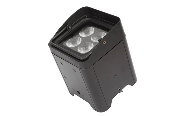 Foco LED de suelo - batería recargable - 4 x LED RGBWA-UV de 12 LEDs