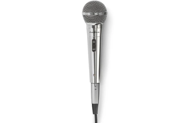 Micrófono con cable - Sensibilidad de -72 dB +/-3 dB - 60 Hz - 14 kHz - 5,0 m - Nedis MPWD45GY
