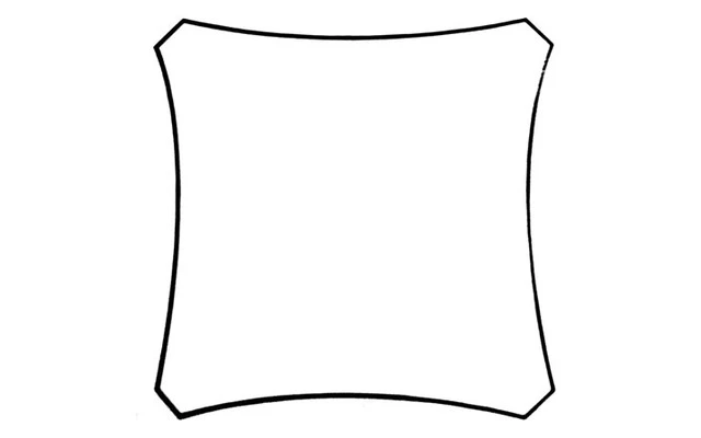 Vela de sombra cuadrada - 5 x 5m - GSS4500 Color crema