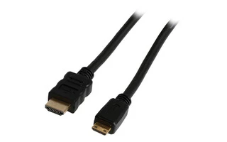Cable HDMI de alta velocidad con conector HDMIEthernet  mini conector HDMI de 3.00 m en color ne