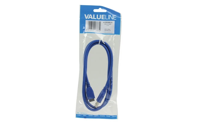 Cable USB 3.0 USB A Macho - Micro-USB B Macho de 1.00 m