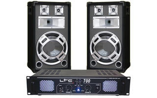 Pack DJ 2x350W DJ12BG