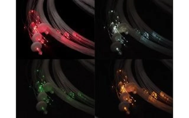 Kit de Fibra Optica, 100 fibras (2-5m), Multicolor