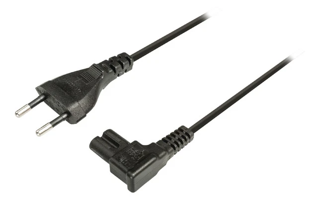 Cable de Alimentación Euro Euro macho - IEC-320-C7 Negro