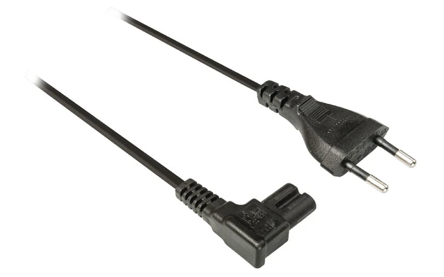 Cable de Alimentación Euro Euro macho - IEC-320-C7 Negro