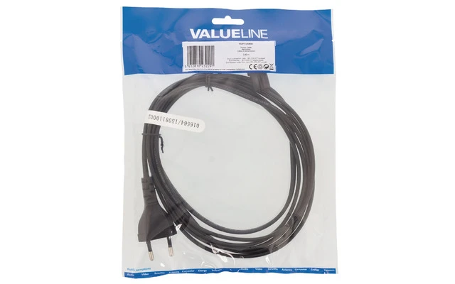 Cable de Alimentación Euro Euro macho - IEC-320-C7 Negro