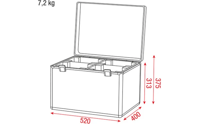 Showtec Case for 4x Kanjo Wash/Spot - ValueLine