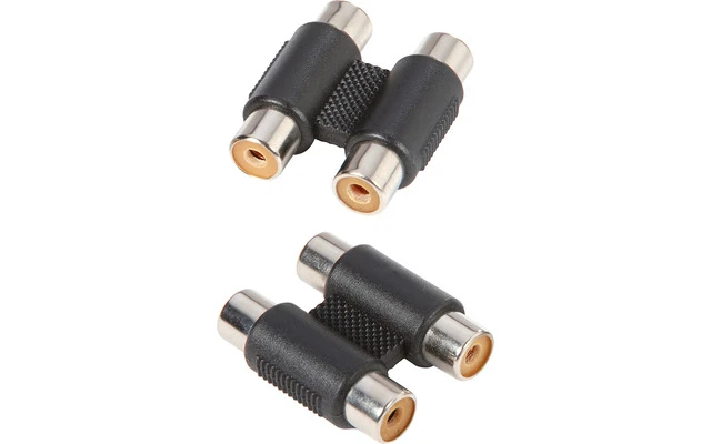 Adaptador de 2 RCA hembra a 2 RCA hembra