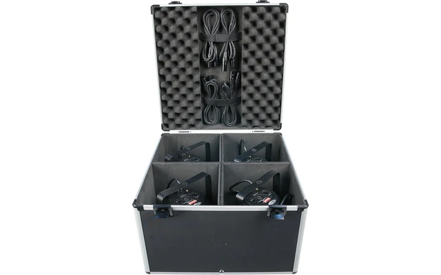 Flightcase para 4 Focos PAR 56 o minicabezas móviles