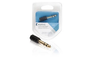Adaptador de audio de 6,35 mm de macho de 6.35 mm a hembra de 3,5 mm