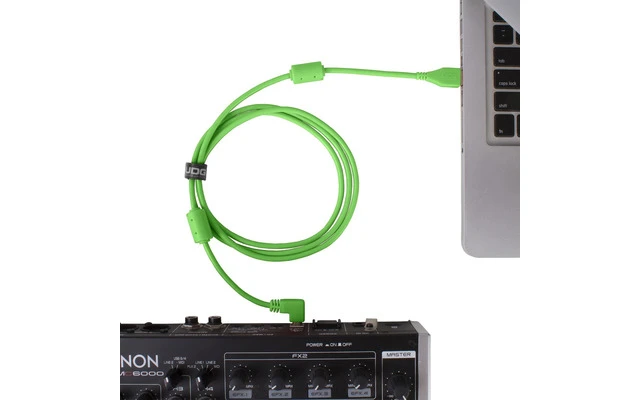 UDG Ultimate Cable USB 2.0 A-B - Verde - Acodado 2 metros