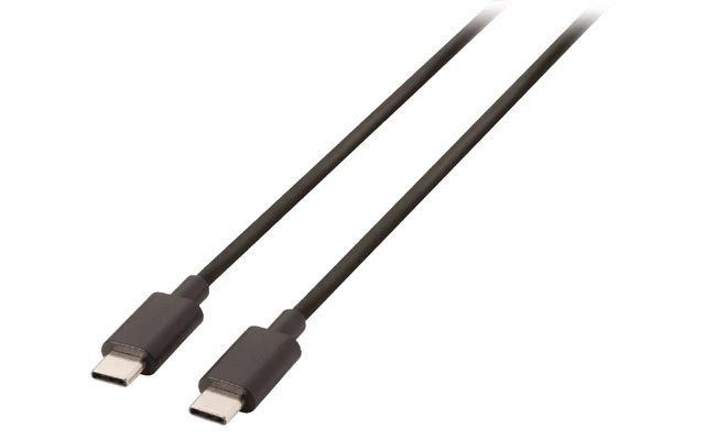 Cable USB 2.0 C macho - C macho de 1,00 m en color negro