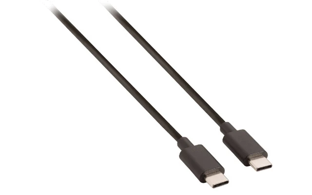 Cable USB 2.0 C macho - C macho de 1,00 m en color negro