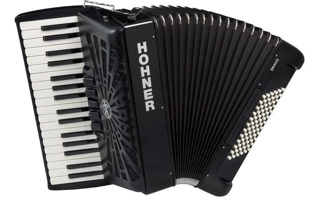 Hohner Bravo III 72 Negro A16622 Silentkey