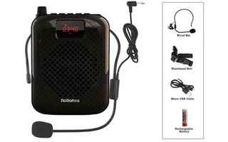 Sistema de audio portátil a batería litio 5W RMS - Bluetooth, Radio FM, Micro SD, Micro SD