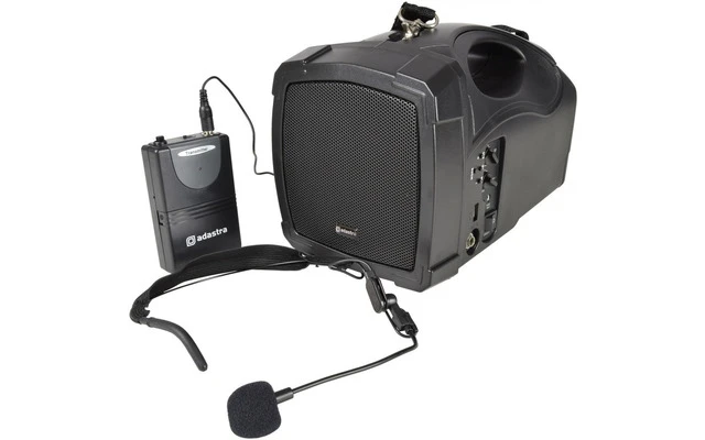 Adastra H25B Equipo Portátil con Batería, Micrófono, USB, FM y Bluetooth