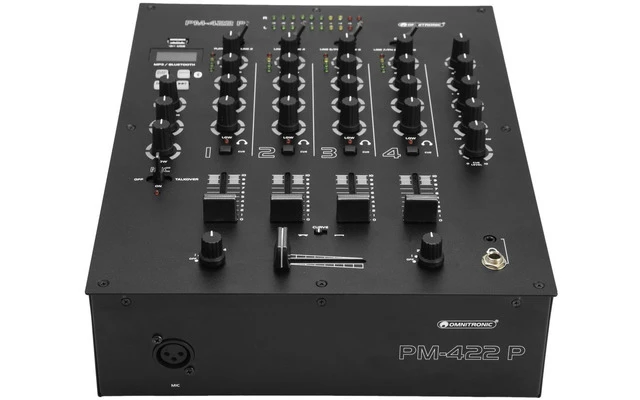 Omnitronic PM-422P DJ Mixer con Bluetooth & USB Player