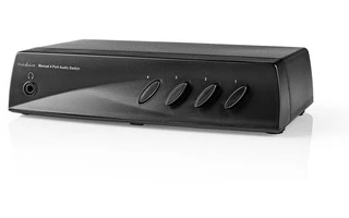 Conmutador de Audio Analógico - 4x (2x RCA Hembra Estéreo) - 1x RCA Hembra Estéreo 