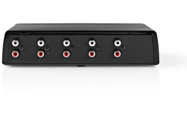 Conmutador de Audio Analógico - 4x (2x RCA Hembra Estéreo) - 1x RCA Hembra Estéreo 
