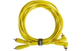 UDG Ultimate Audio Cable Set RCA Straight - RCA Angled Yellow 3m